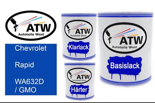 Chevrolet, Rapid, WA632D / GMO: 1L Lackdose + 1L Klarlack + 500ml Härter - Set, von ATW Autoteile West.